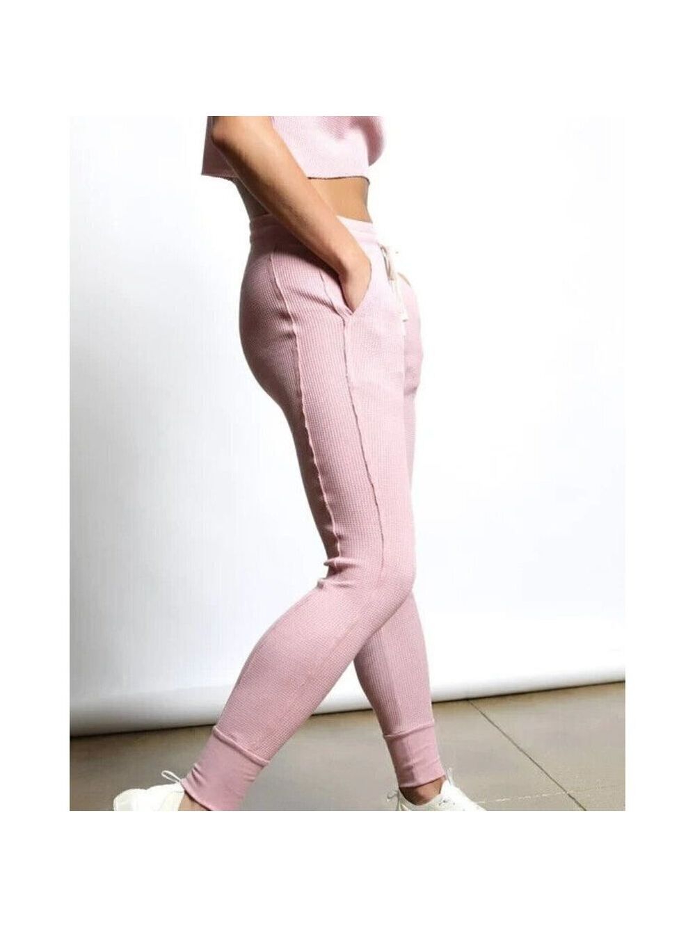 TWENTY Montreal "Everest" Sz Small BNWOT Thermal Waffle Jogger Pink